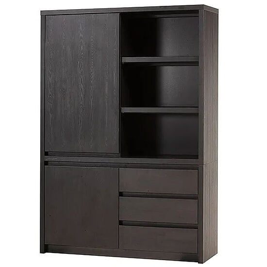 Milaan Wandkast 2 deuren / 3 laden / 3 open vakken 2