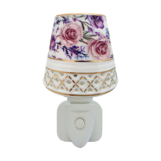 Nachtlamp Lavendel en Rose 1