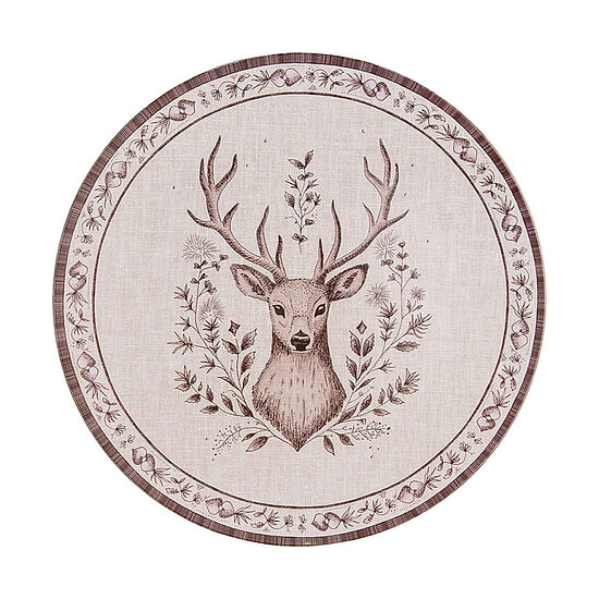 Onderbord Beige Bruin Hert 1