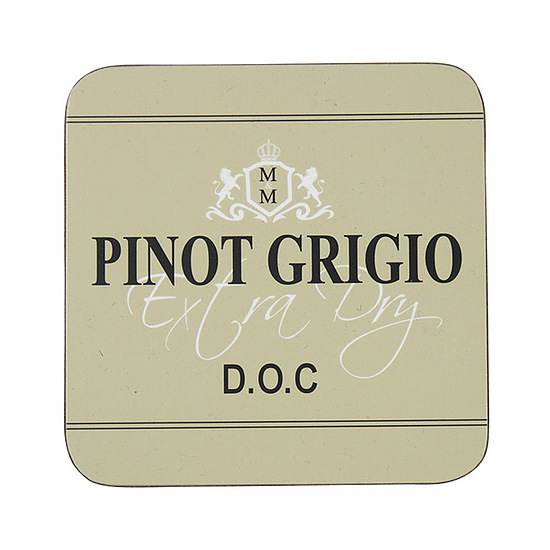 Onderzetter Pinot Grigio, set van 6 1