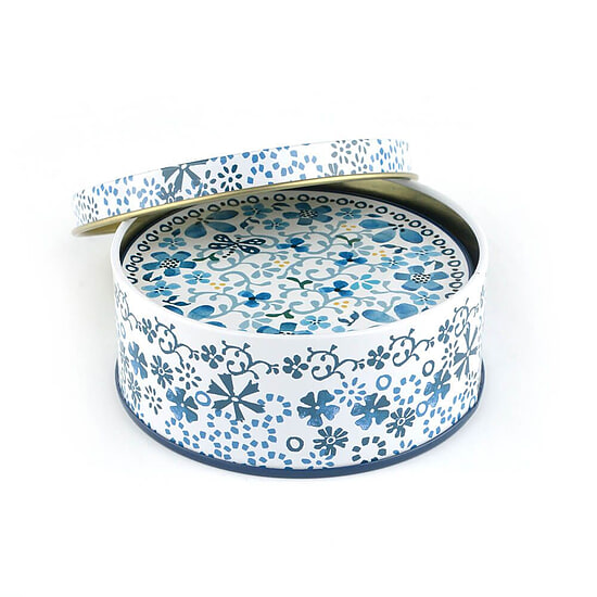Onderzetters in blik Indigo Lace 1