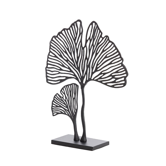 Ornament Leaf mat zwart XXL 1
