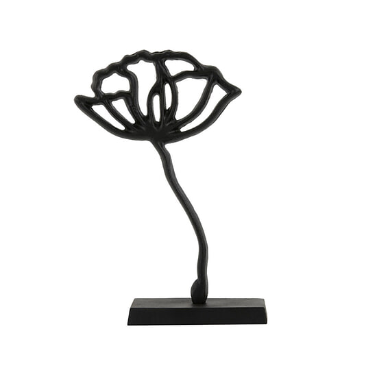 Ornament op voet Papaveru zwart M 1