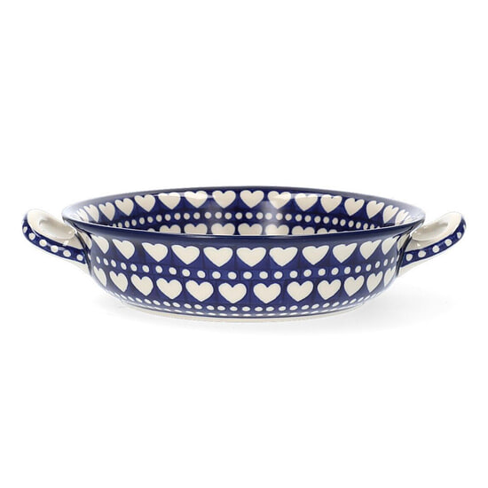 Oven Dish round 1000 ML - Blue valentine 1