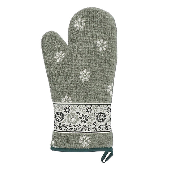 Oven Glove Belle Fleur dk green 1