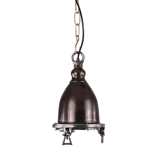 Hanglamp Como, zwart ruw nickel 1