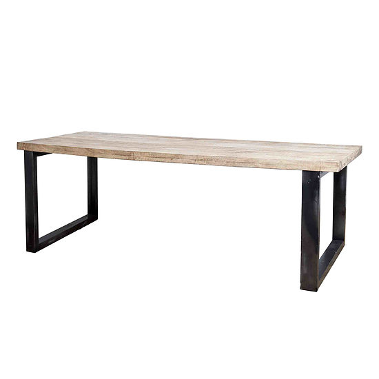 Mango Eettafel 200x100cm - poot zwart 2