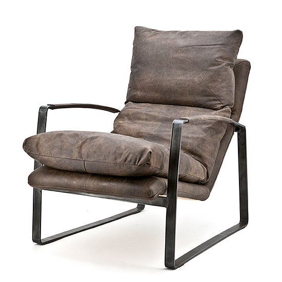 92091 Fauteuil Lex - donkerbruin vintage 1