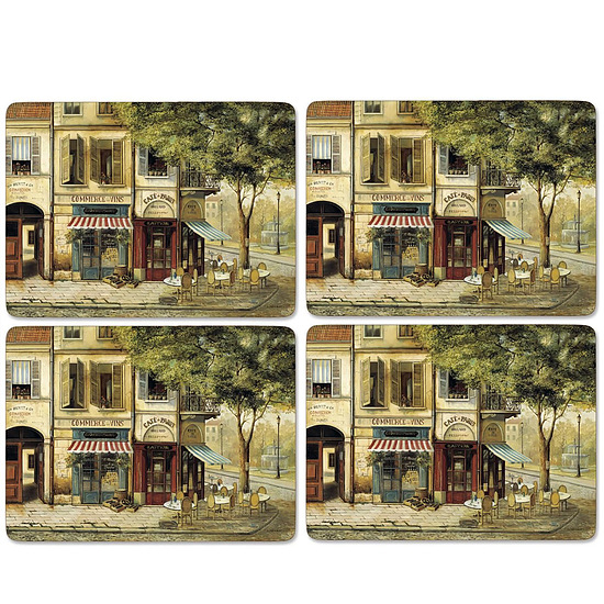 Placemat Parisian scenes, set van 4 1