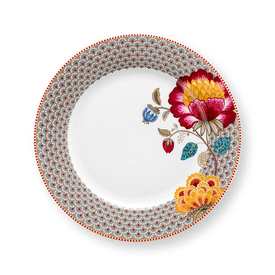 Plate Blooming Tales fantasy Khaki 26.5cm 1