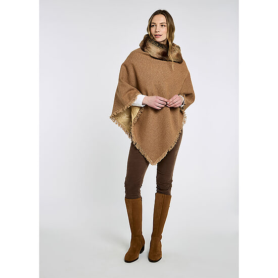 Afbeelding Poncho Silverfir Camel Twill 2