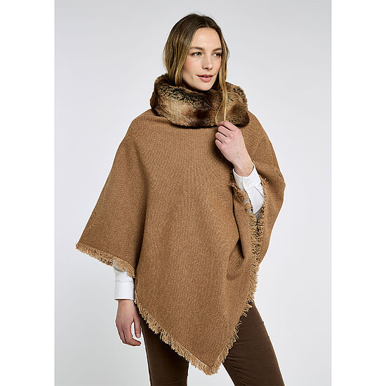 Afbeelding Poncho Silverfir Camel Twill 3