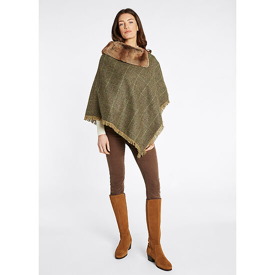 Afbeelding Poncho Silverfir Tweed Thistle 3