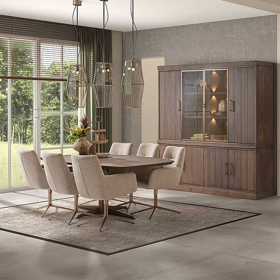 Quartz buffetkast 4 deurs 2