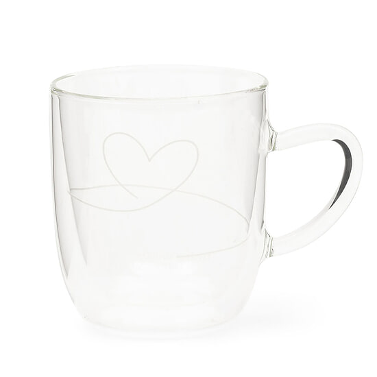 Riviera Maison Dubbelwandig glas With Love M 1