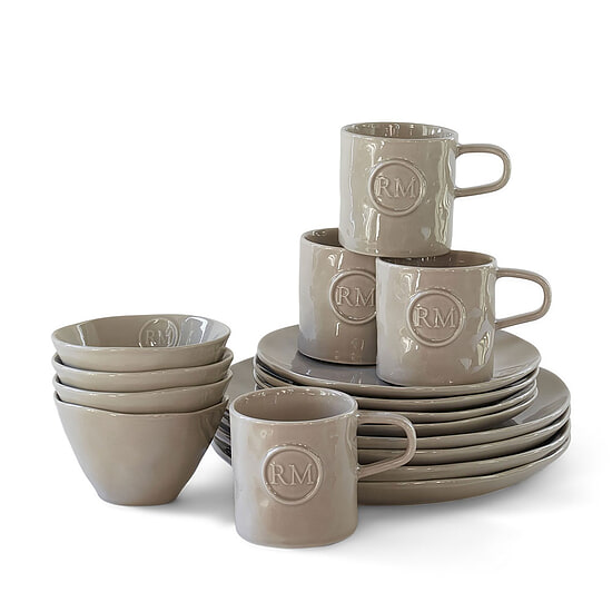 Riviera Maison Portofino Dinnerware set 16  flax 1