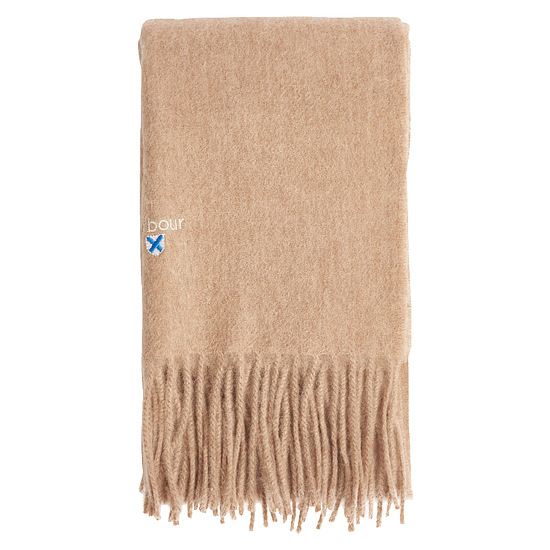 Scarf Plain Lambswool Brown 