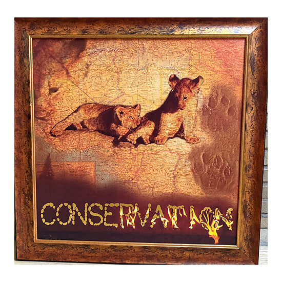 Schilderij met lijst conservation 1