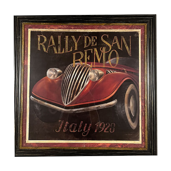Schilderij met Lijst Rally de San Remo 1