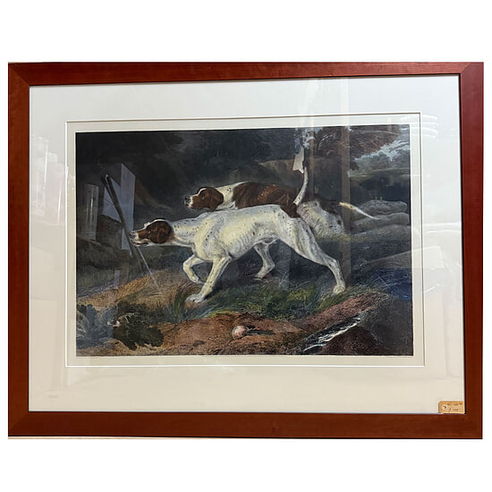 Schilderij Glas met Lijst Speurhonden 1