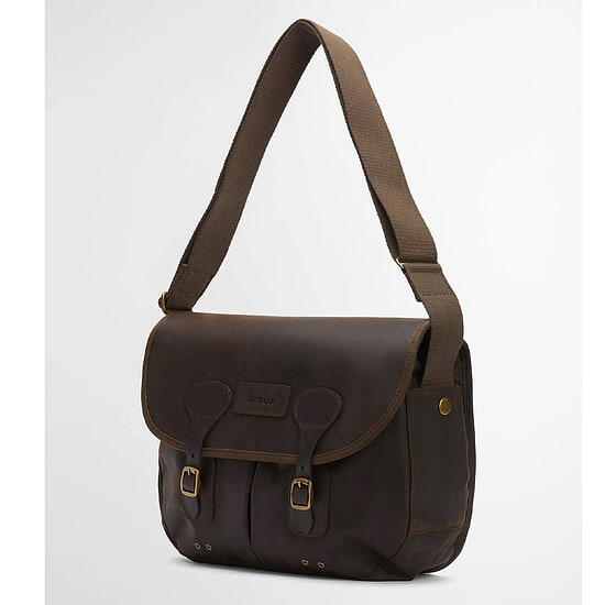 Schoudertas Wax Leather Tarras olive