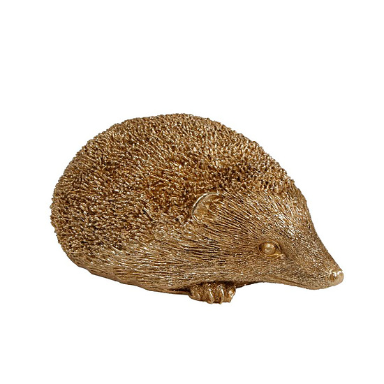 Sculptuur egel L goud 1