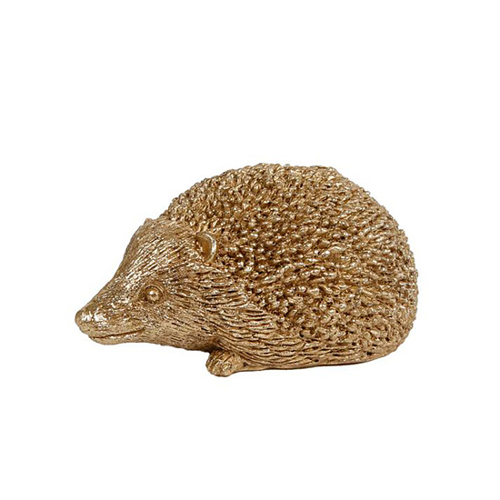 Sculptuur egel S goud 1