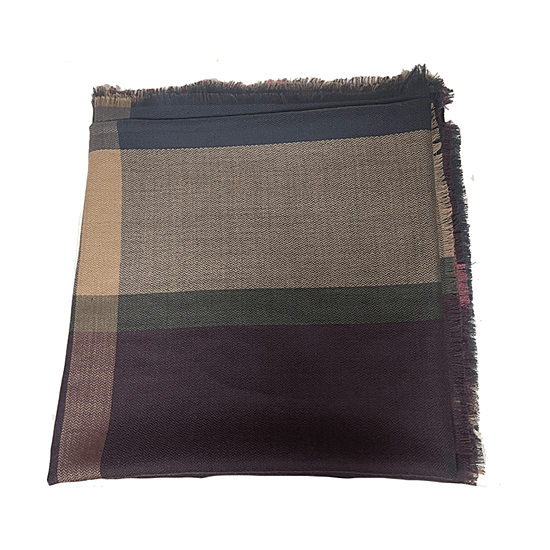 sjaal tartan square damson 1