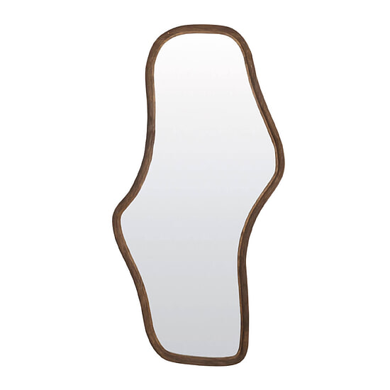 Spiegel Celano hout donker bruin M 1