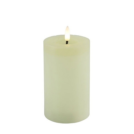 Stompkaars rustiek Lyon 7,5cm Creme M 1