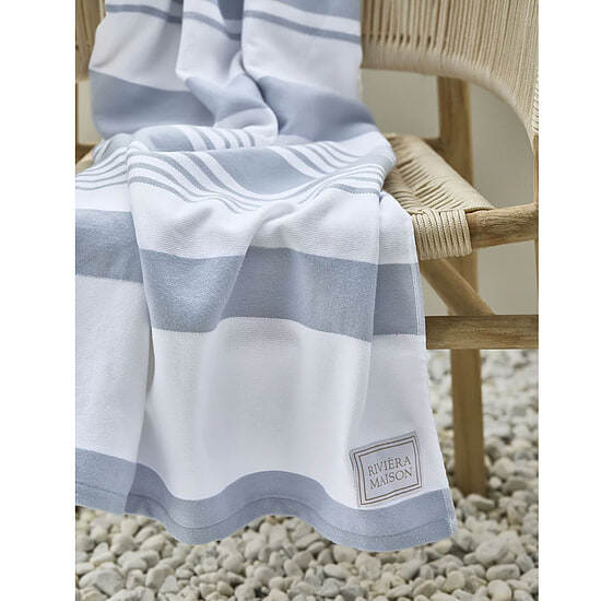 Strandlaken Riviera Maison Matteo Blue 90x180