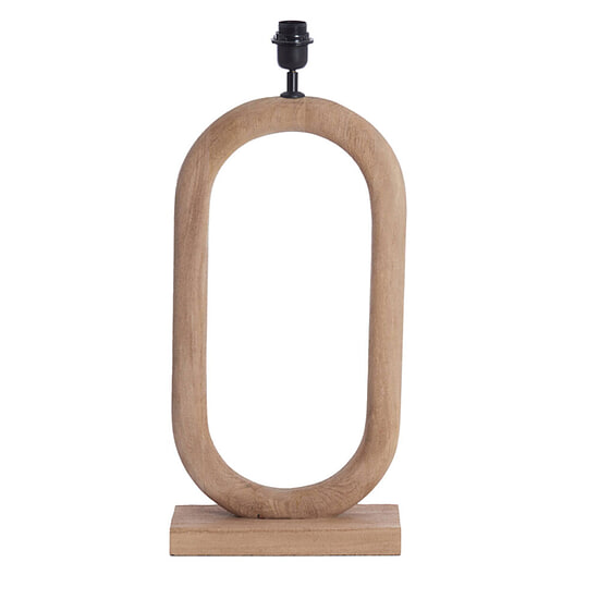 Tafellamp Paceco hout mat naturel L 1