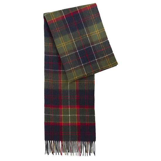 Tartan Scarf Brack Patchwork Red Classic