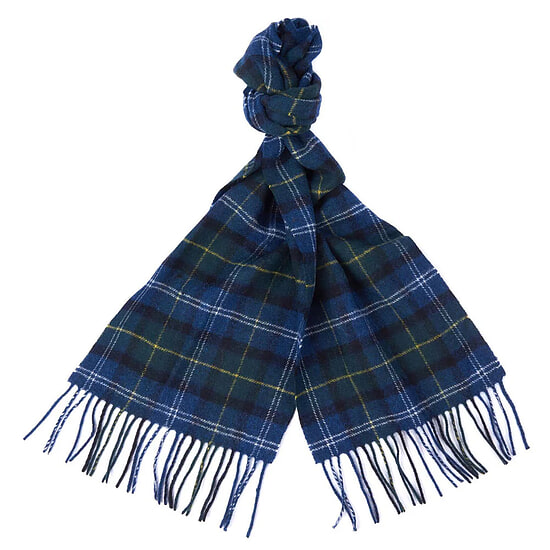 Tartan scarf lambswool Seaweed tartan