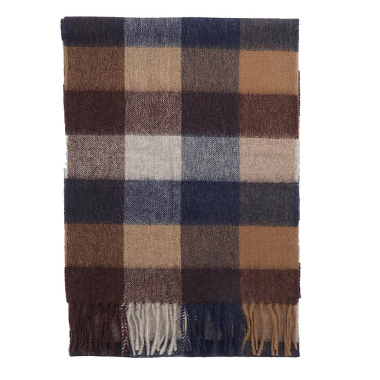 Afbeelding Tartan Scarf Large Tattersall Midnight Oak 1