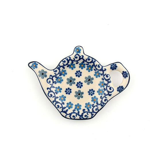Teabag Dish Teapot - Winter Garden 1
