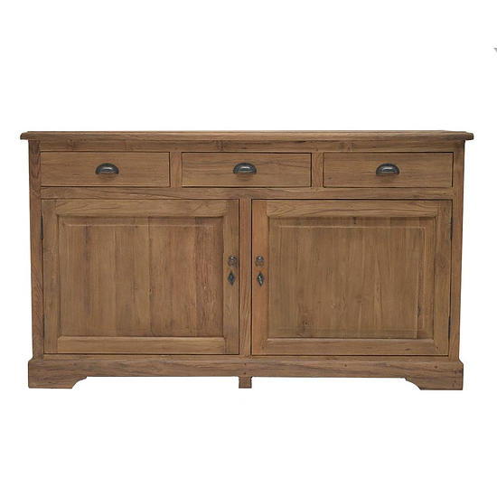 Teak dressoir 2 deuren en 3 laden 1