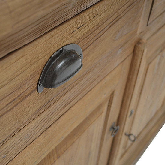 Teak dressoir 2 deuren en 3 laden 2