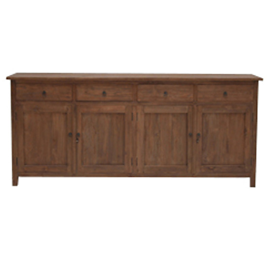 Teak dressoir 4 deuren en 4 laden 2
