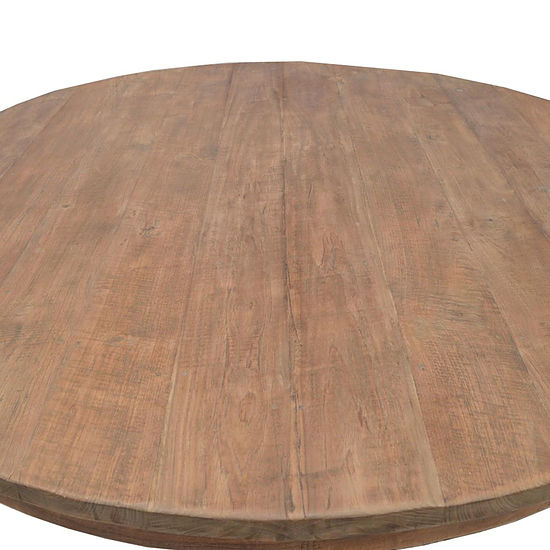 Teak Eettafel Rond 110cm 2