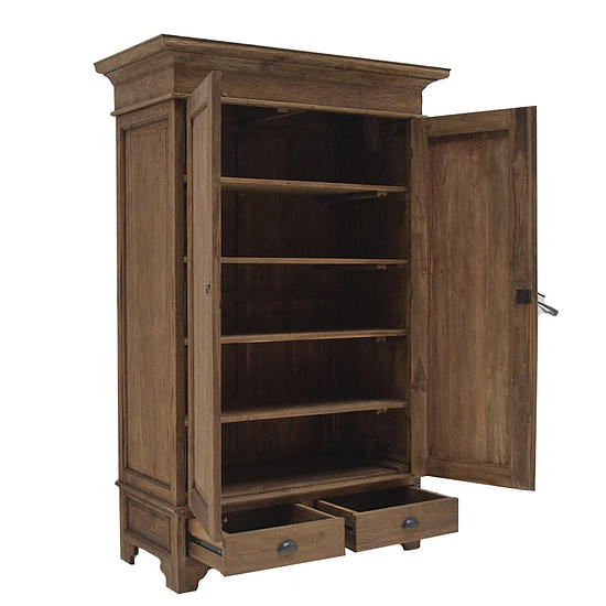 Teak Garderobekast 140cm 2
