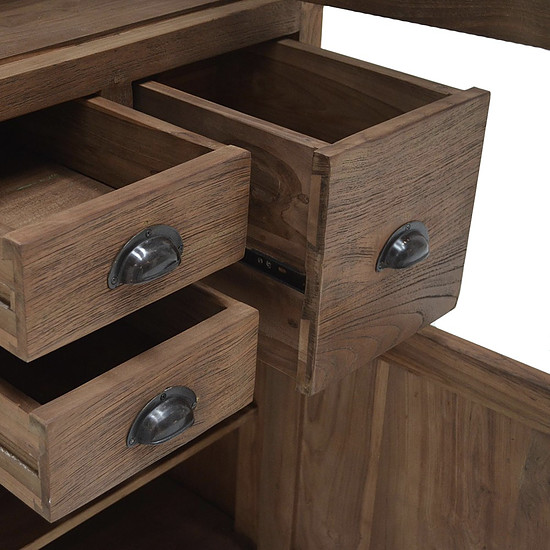 Teak Glaskast 2