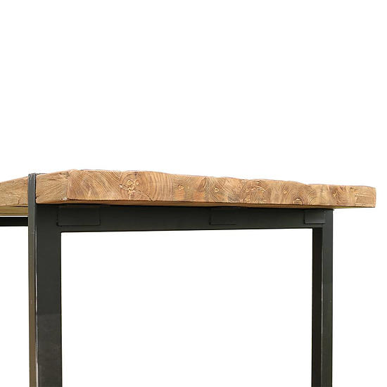 Teak Industriele Eettafel 240cm 2