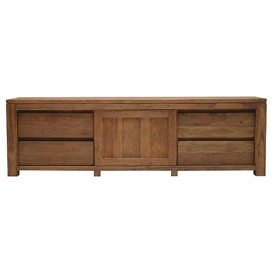 Teak TV-dressoir greeploos 1