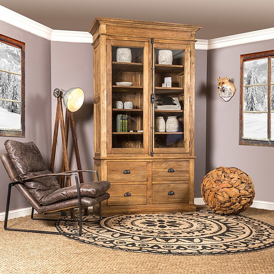 Teak Vitrinekast Espagnolet 4