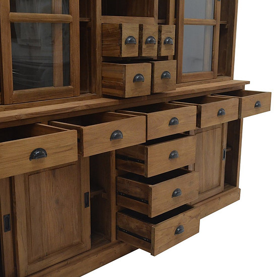 Teak Winkelkast 240cm 4