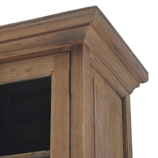 Teak Winkelkast Glas 4