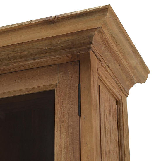 Teak Winkelkast vitrine 200cm 3