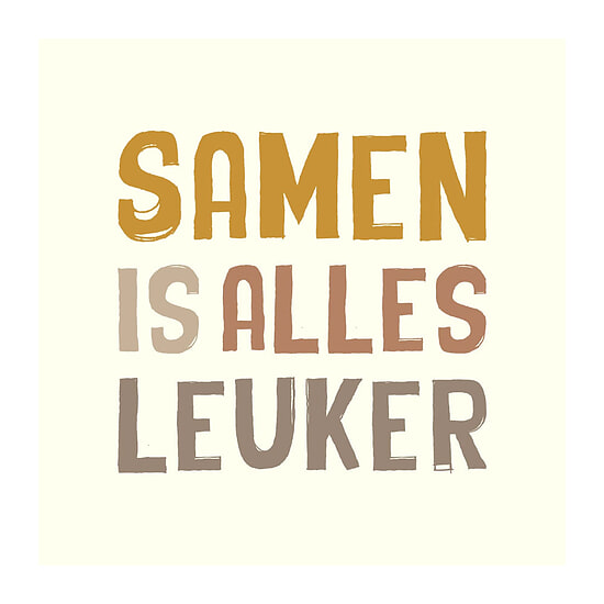 Tegeltje Samen is alles leuker 1