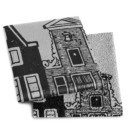 Thee- en keukendoek Canal Black 1